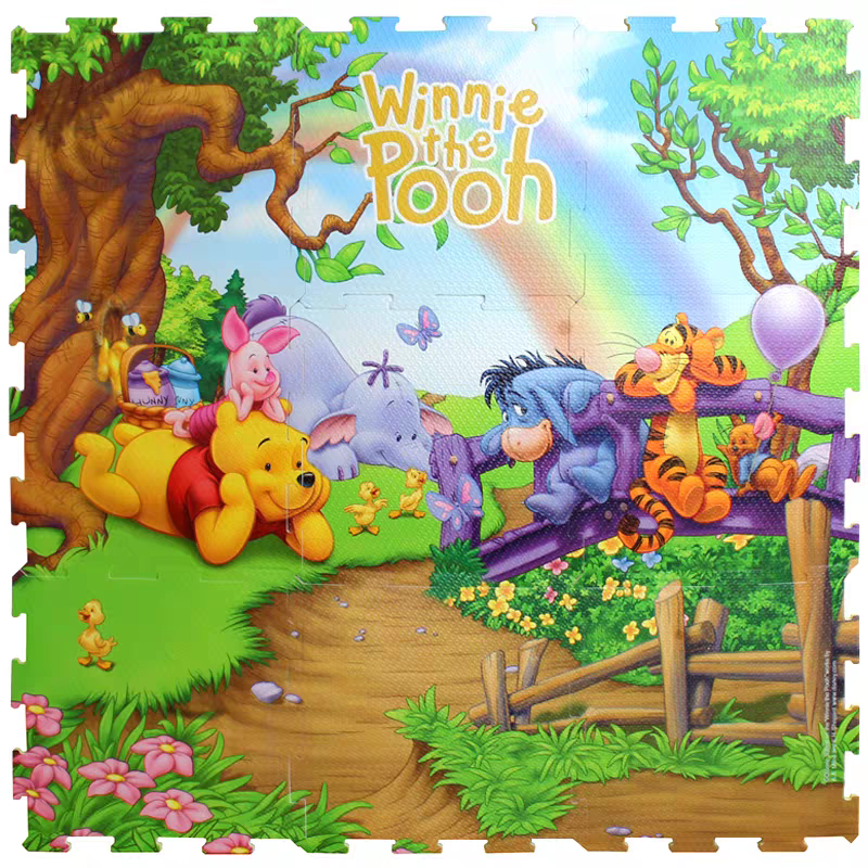 Awesome Cartoon Character Winnie the Pooh Foam Jigsaw Yogga Mat