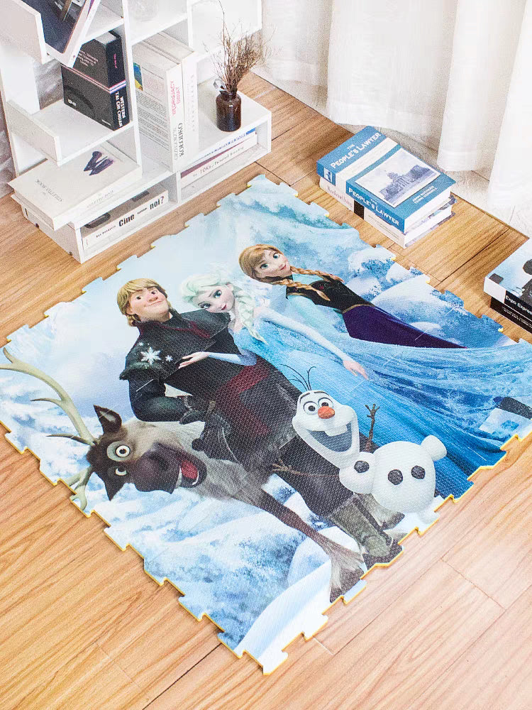 Frozen Cartoon Characters Foam Jigsaw Yogga Mat