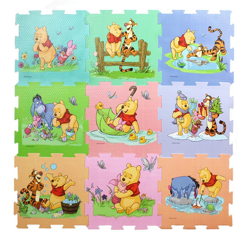 Interlocking Foam Winnie The Pooh Foam Jigsaw Yogga Mat
